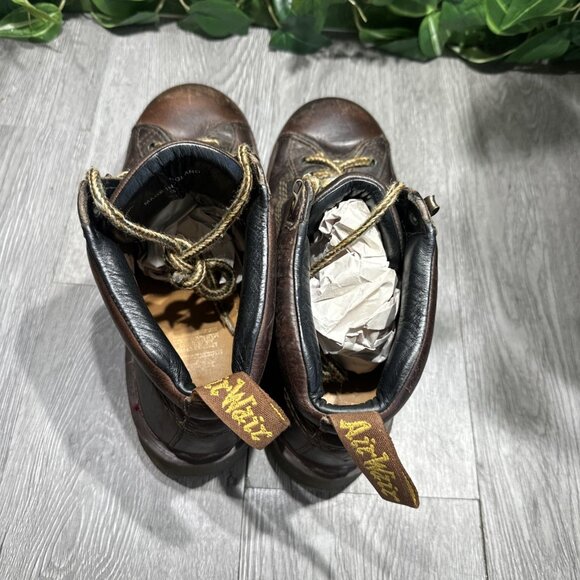 Dr Doc Martens Boots Leather Air Wair Made England UK 8 US 9 Chunky Bounce Soles main image 8